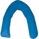 Bed positioning cushion U-crescent in silicone fibre Blue