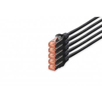 Digitus CAT 6 S/FTP patch cord, 5 units