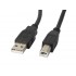 Lanberg CA-USBA-11CC-0050-BK USB cable USB 2.0 5 m USB B Black