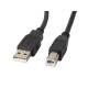Lanberg CA-USBA-11CC-0050-BK USB cable USB 2.0 5 m USB B Black