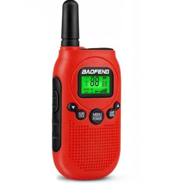 Walkie-Talkie Baofeng BF-T6 Panda Red, 2 pcs