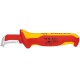 Knipex Kabelmantelmesser 009855 Metallic, Red, Yellow Fixed blade knife