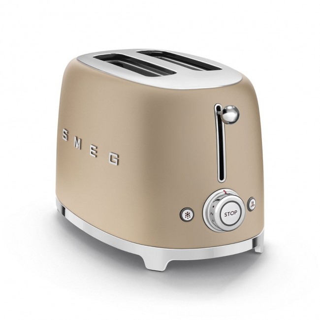 Smeg 50's Style Toaster TSF01CHMEU Champagne
