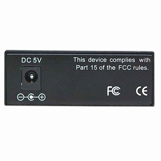 Intellinet Fast Ethernet Media Converter, 10/100Base-Tx to 100Base-Fx (SC) Multi-Mode, 2 km (1.24 mi)