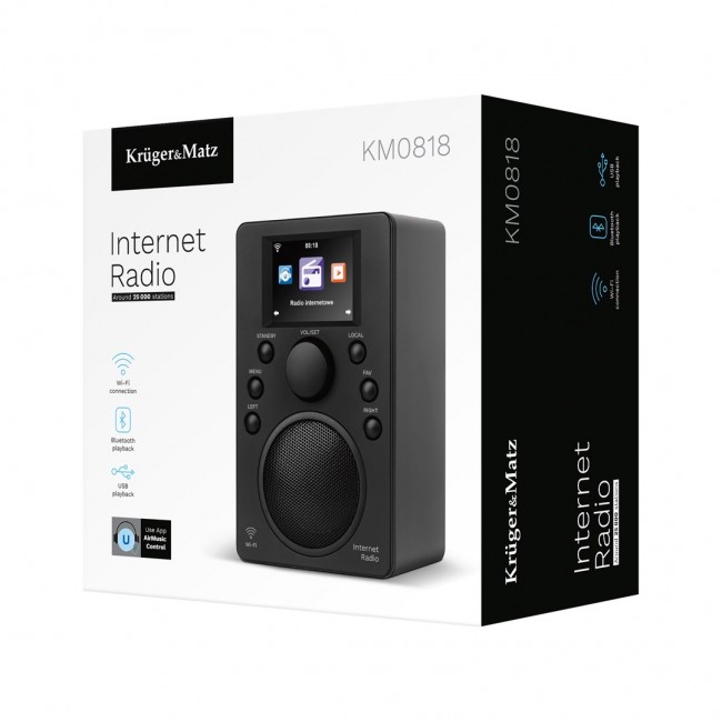 Kr ger&Matz KM0818.1 Internet Radio Black