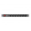 LANBERG POWER STRIP. RACK PDU (1U,16A,7X SHUKO,2M)