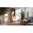 Cama 2D bookcase OVO 50x38xH182.5 oak/concrete