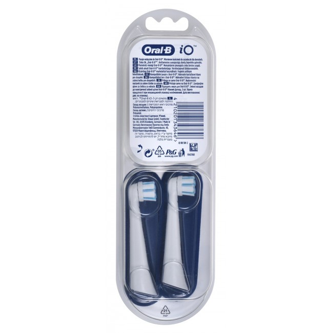 Oral-B iO Gentle Care 4210201343646 toothbrush head 2 pc(s) White