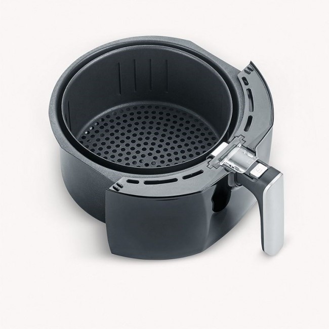 Severin 2430 Single 3.2 L Stand-alone 1500 W Hot air fryer Black, Stainless steel