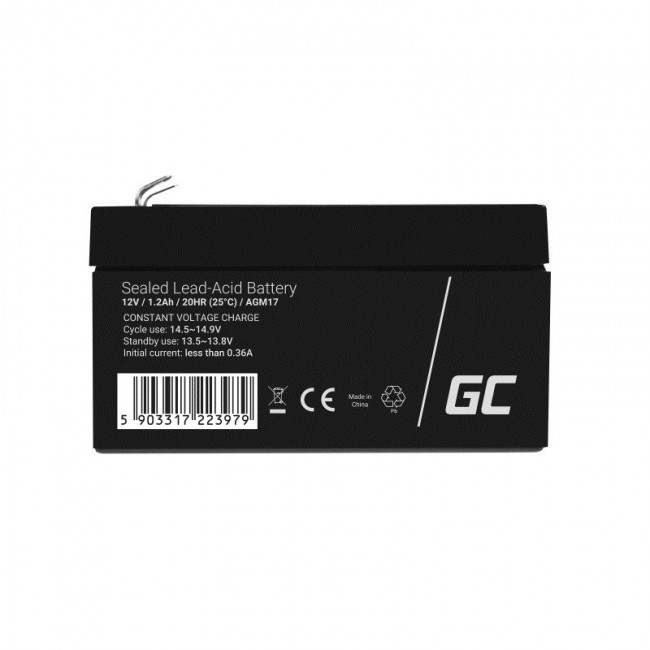Green Cell AGM17 UPS battery Sealed Lead Acid (VRLA) 12 V 1.2 Ah Green Cell AGM17 UPS battery Sealed Lead Acid (VRLA) 12 V 1.2 Ah