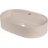 Granite countertop washbasin with space for a tap - oval