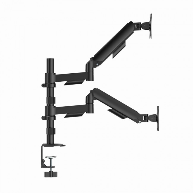 Gembird MA-DA2P-02 Adjustable desk 2-display mounting arm, 17 -32 , black Gembird MA-DA2P-02 Adjustable desk 2-display mounting arm, 17 -32 , black