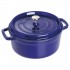 Staub 24 cm Round Cast Iron Cocotte Dark-Blue