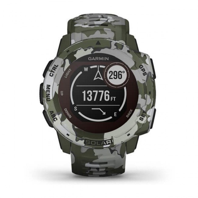 Garmin Instinct Solar Camo Green Watch