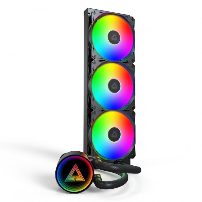 Montech LightFlow ARGB 360 Processor All-in-one liquid cooler 12 cm Black 1 pc(s) Montech LightFlow ARGB 360 Processor All-in-one liquid cooler 12 cm Black 1 pc(s)