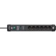 Brennenstuhl 1951160401 power extension 3 m 6 AC outlet(s) Indoor Black