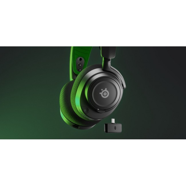 Steelseries Arctis Nova 7X Headset Wired & Wireless Head-band Gaming USB Type-C Bluetooth Black, Green