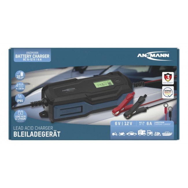 Ansmann 1001-0145 vehicle battery charger 6 - 14 V Black