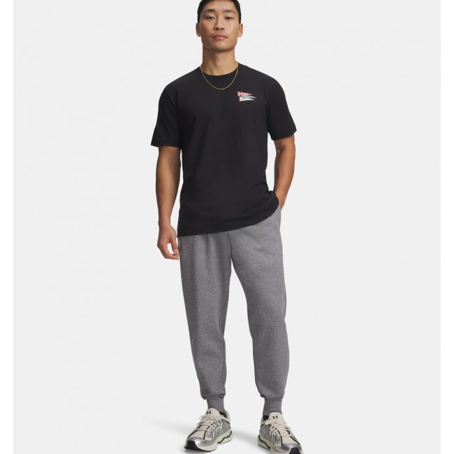 Spodnie męskie Under Armour Rival Fleece Joggers szare 1379774 025 M