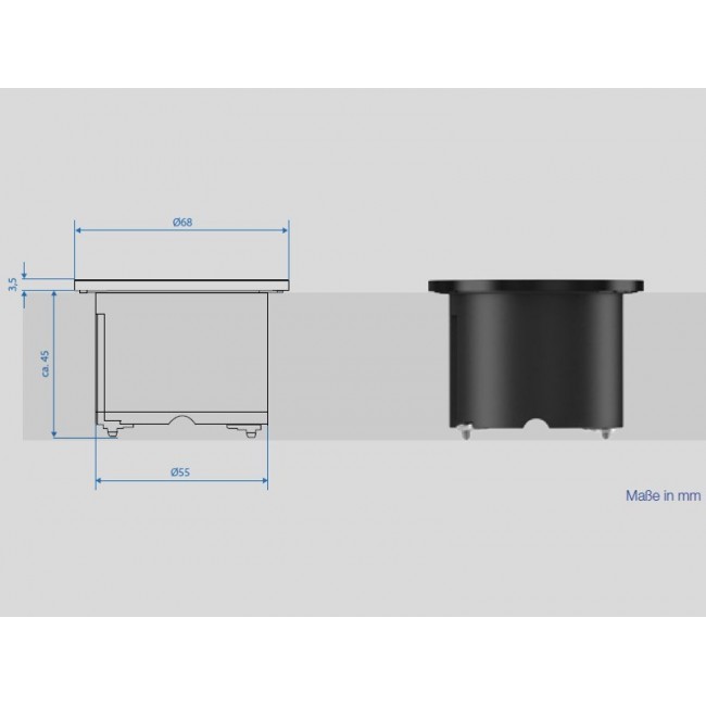 Bachmann 926.001 socket-outlet Type F Black