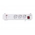 Equip 3-Outlet Clamp Power Strip with 3 x USB (2C + 1A)