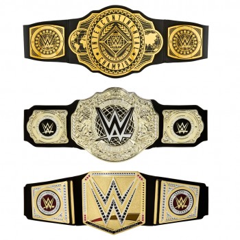 WWE Championship Title, Role-Play & Costume, Leather-like Belt 3+ Feet with One-Time Adjustment (Styles May Vary)