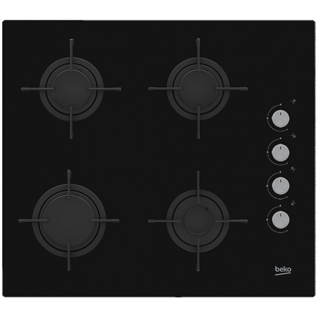 Beko HILG64120S hob Black Built-in 60 cm Gas 4 zone(s)