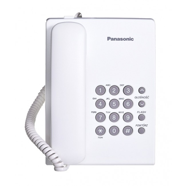 Panasonic KX-TS500PDW telephone Analog telephone White Panasonic KX-TS500PDW telephone Analog telephone White