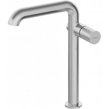 High basin tap with rectangular spout