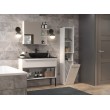 Bathroom cabinet NEL III 31x30x174 cm, white, glossy