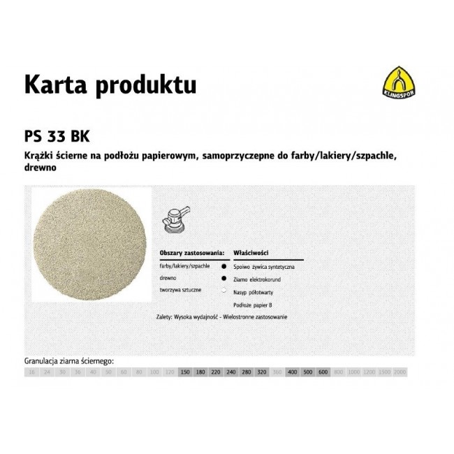 K.DISC 225 PS33BK gr.180 /50pcs. PUTTY