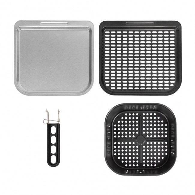 GreenBlue AIR FRYER Oil-Free Air Fryer, 1800W, 10L capacity, 8 programs, accessories, timer, GB950