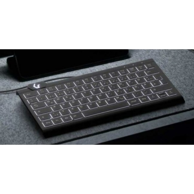 KeySonic KSK-5010ELC (DE) keyboard Home USB QWERTZ German Black