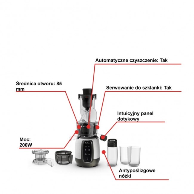TEFAL ZC605D38 Slow Juicer