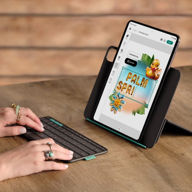 Logitech Flip Folio QWERTZ German Bluetooth Graphite Logitech Flip Folio QWERTZ German Bluetooth Graphite