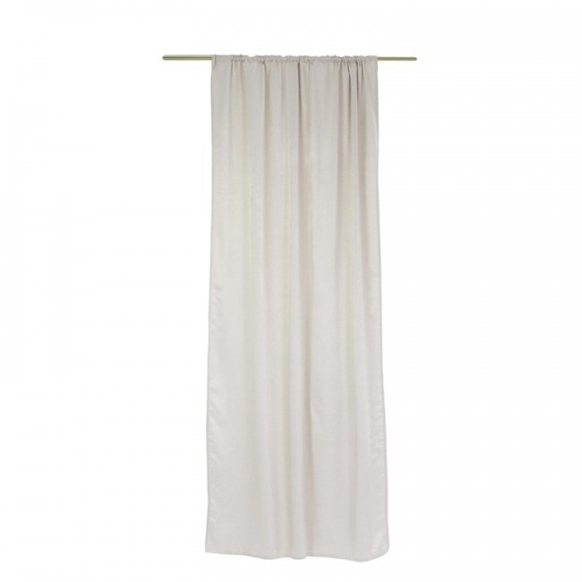 CURTAIN YORK 140X260CM LIGHT GREY/TAPE