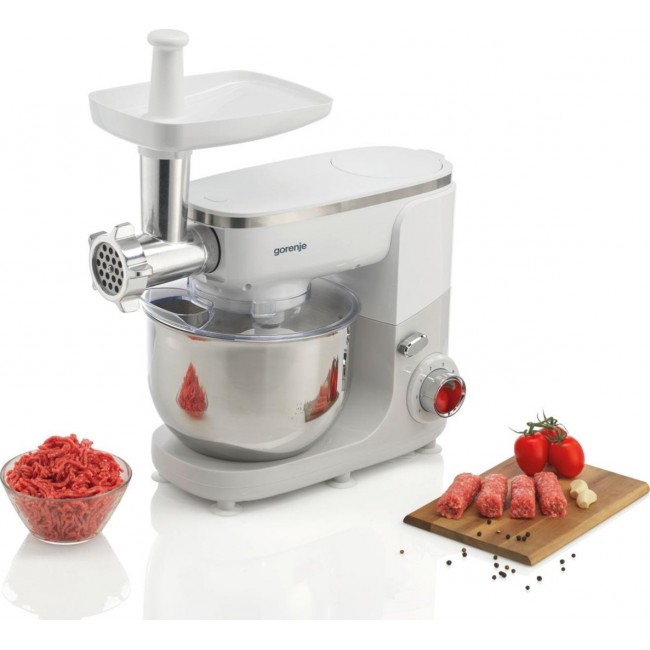 Food processor GORENJE MMC1005W Planetary robot 1000 W, 4.8 L White, Grey