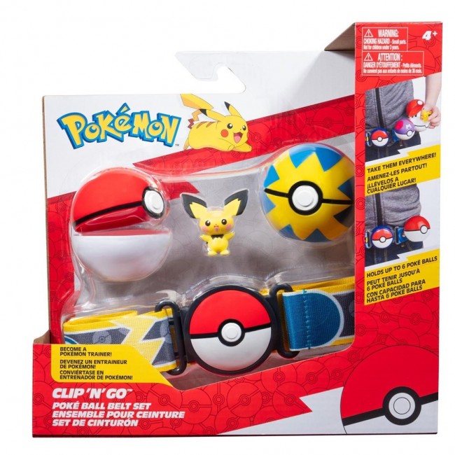 Pokemon W15 Clip n Go Poke Ball Belt Set figurine