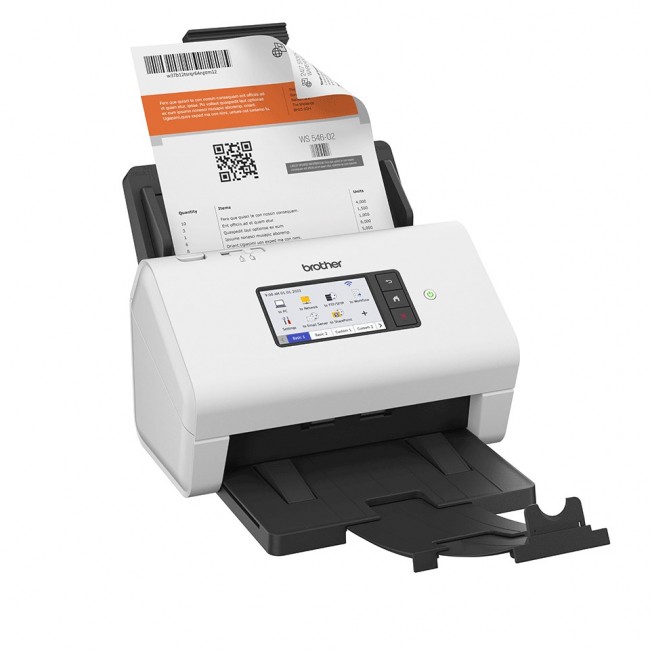 Brother ADS-4900W scanner ADF + Sheet-fed scanner 600 x 600 DPI A4 Black, White Brother ADS-4900W scanner ADF + Sheet-fed scanner 600 x 600 DPI A4 Black, White