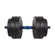 REBEL ACTIVE Adjustable bituminous dumbbell with connector 1x20kg REBEL ACTIVE Adjustable bituminous dumbbell with connector 1x20kg