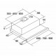 CATA | Hood | TF 2003 600 GBK | Energy efficiency class C | Telescopic | Width 60 cm | 390 m3/h | Mechanical control | Black Glass | LED