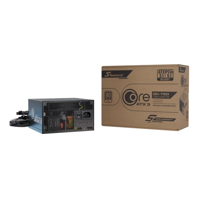 Seasonic CORE GC-750 ATX 3.1 power supply unit 750 W 20+4 pin ATX Black Seasonic CORE GC-750 ATX 3.1 power supply unit 750 W 20+4 pin ATX Black