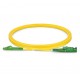 Equip E2000/APC to LC/APC Fiber Cable, SM, Duplex, 5.0m