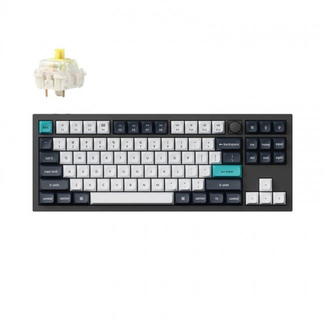 Keychron Q3 Max keyboard Gaming USB + RF Wireless + Bluetooth QWERTY Black, Cyan, Dark Blue, White