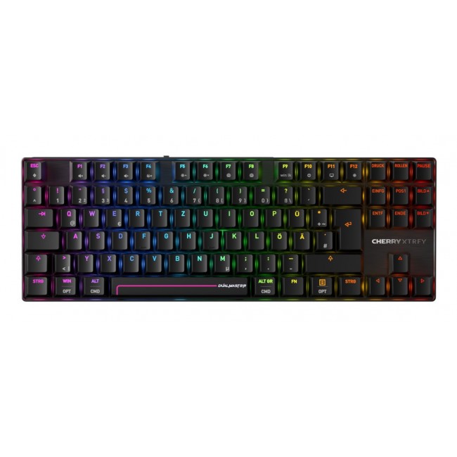 CHERRY MX 8.2 Pro TMR Wireless keyboard Gaming USB + RF Wireless + Bluetooth QWERTZ German Black