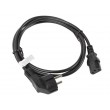 Lanberg CA-C13C-10CC-0018-BK power cable Black 1.8 m C13 coupler CEE7/7 Lanberg CA-C13C-10CC-0018-BK power cable Black 1.8 m C13 coupler CEE7/7
