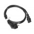 Lanberg CA-C13C-10CC-0018-BK power cable Black 1.8 m C13 coupler CEE7/7