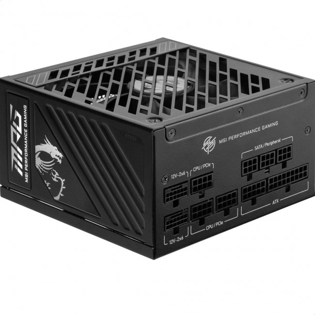 MSI MPG A850GS PCIE5 power supply unit 850 W 24-pin ATX ATX Black