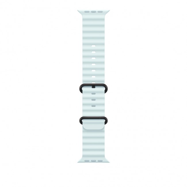 Apple 49mm Ice Blue Ocean Band - Black Titanium Finish