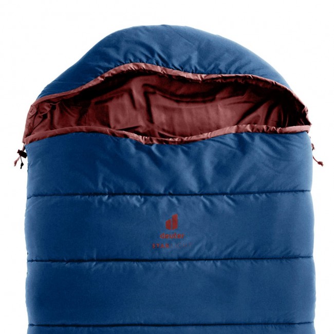 Deuter children's sleeping bag Starlight SQ (130-170 cm) - nightblue/redwood Deuter children's sleeping bag Starlight SQ (130-170 cm) - nightblue/redwood